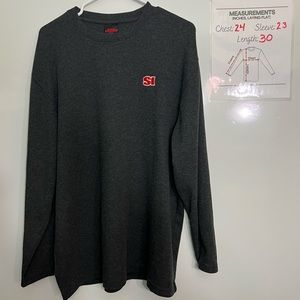 Sports Illustrated Retro Gray Long Sleeve Crewneck Shirt Sweater Pullover